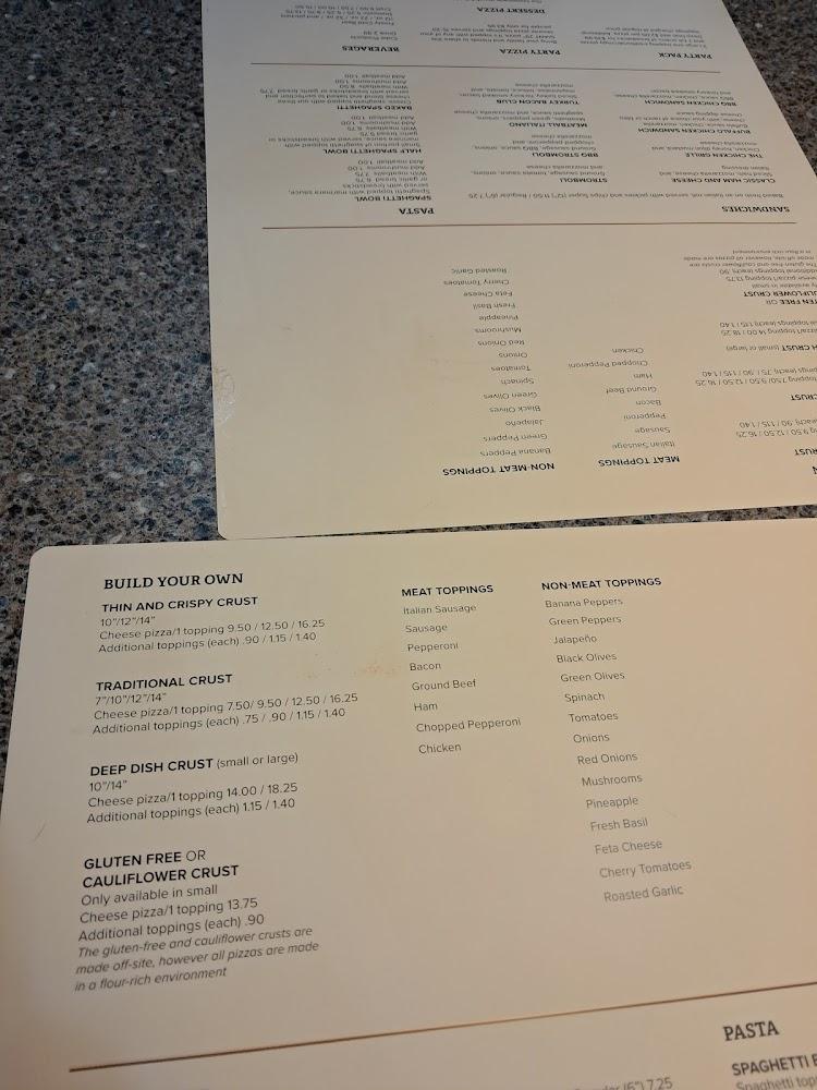 Chicago's Pizza Martinsville Menu image 3